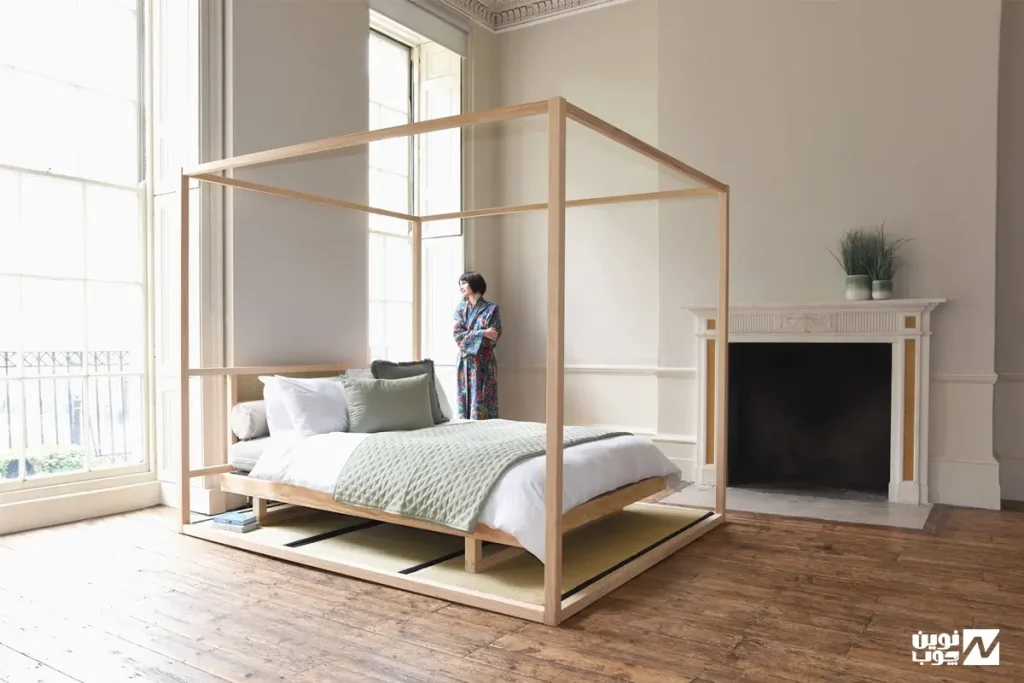 تخت خواب چهارچوب دار