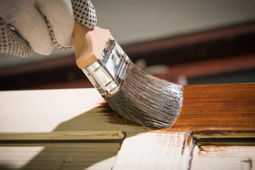 آموزش پرداخت چوب با لاک الکل